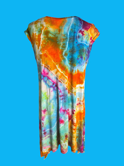 Sleeveless Geode Tiedye Plus Size Dress Size 1X