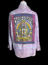 One of a kind Upcycled Billy Strings BMFS Long Sleeve Shirt Size 12Petite Women’s Medium/Large