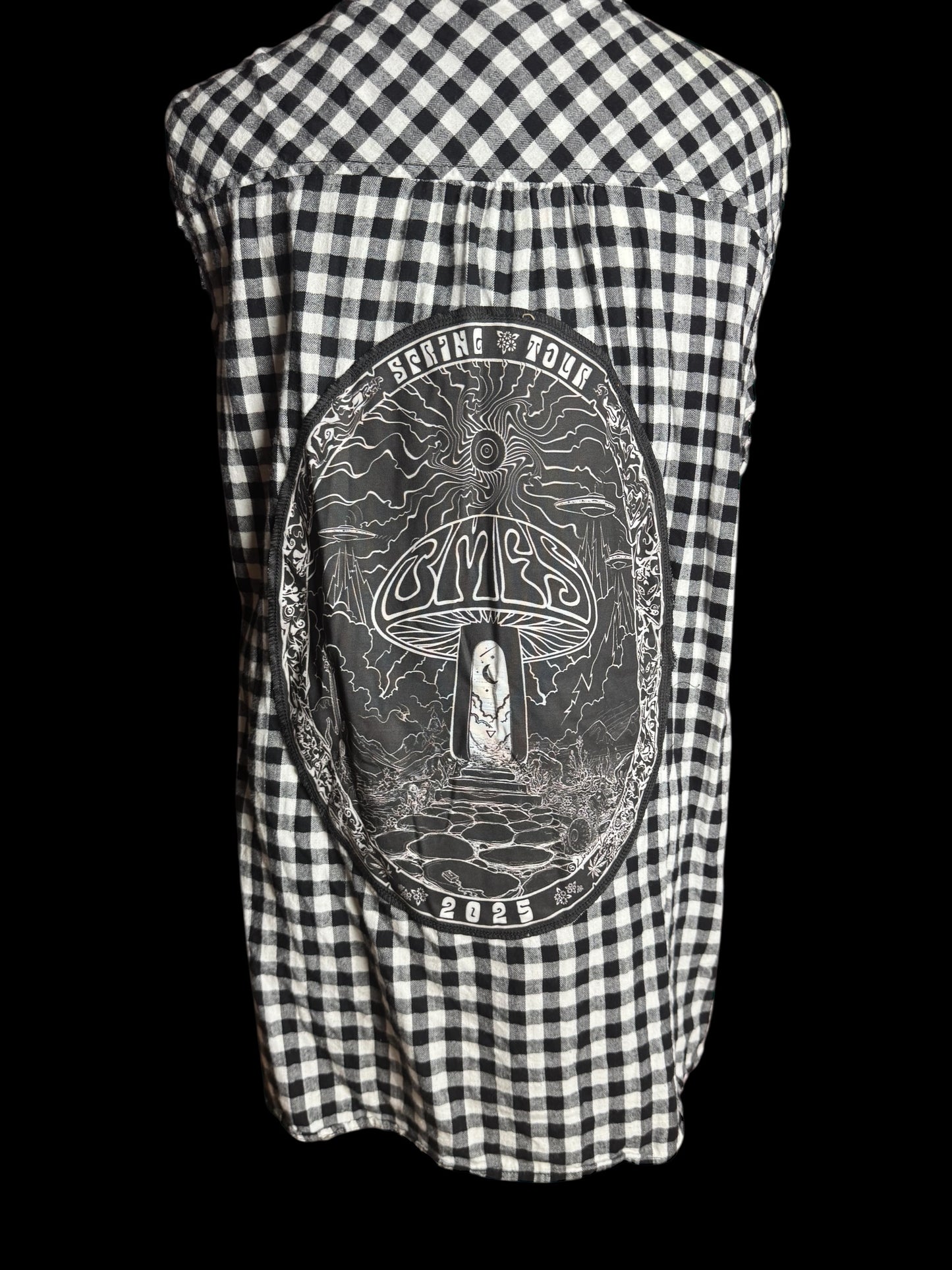 Billy Strings Checkered Vest Women’s Size 2XL