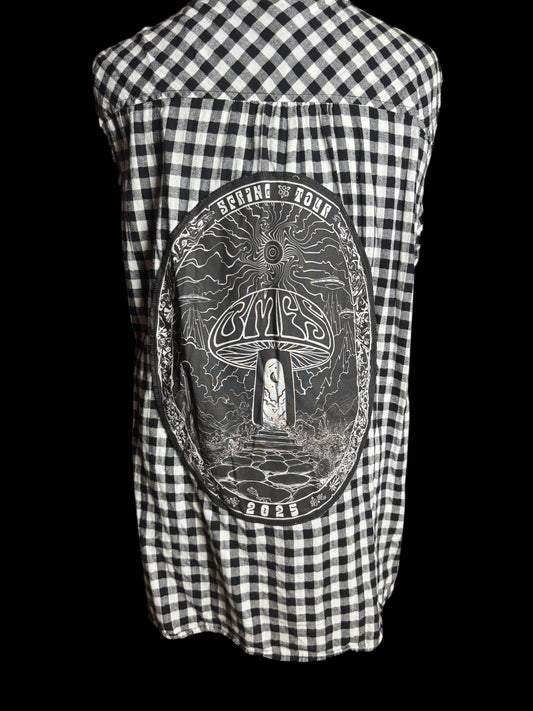 Billy Strings Checkered Vest Women’s Size 2XL