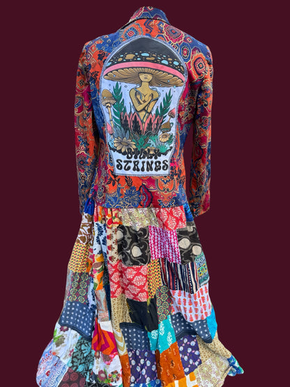 Billy Strings Upcycled Patchwork Jacket Women’s Size 4 Small