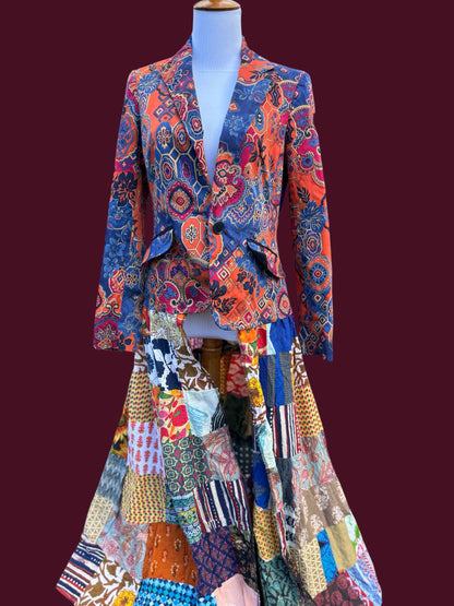 Billy Strings Upcycled Patchwork Jacket Women’s Size 4 Small