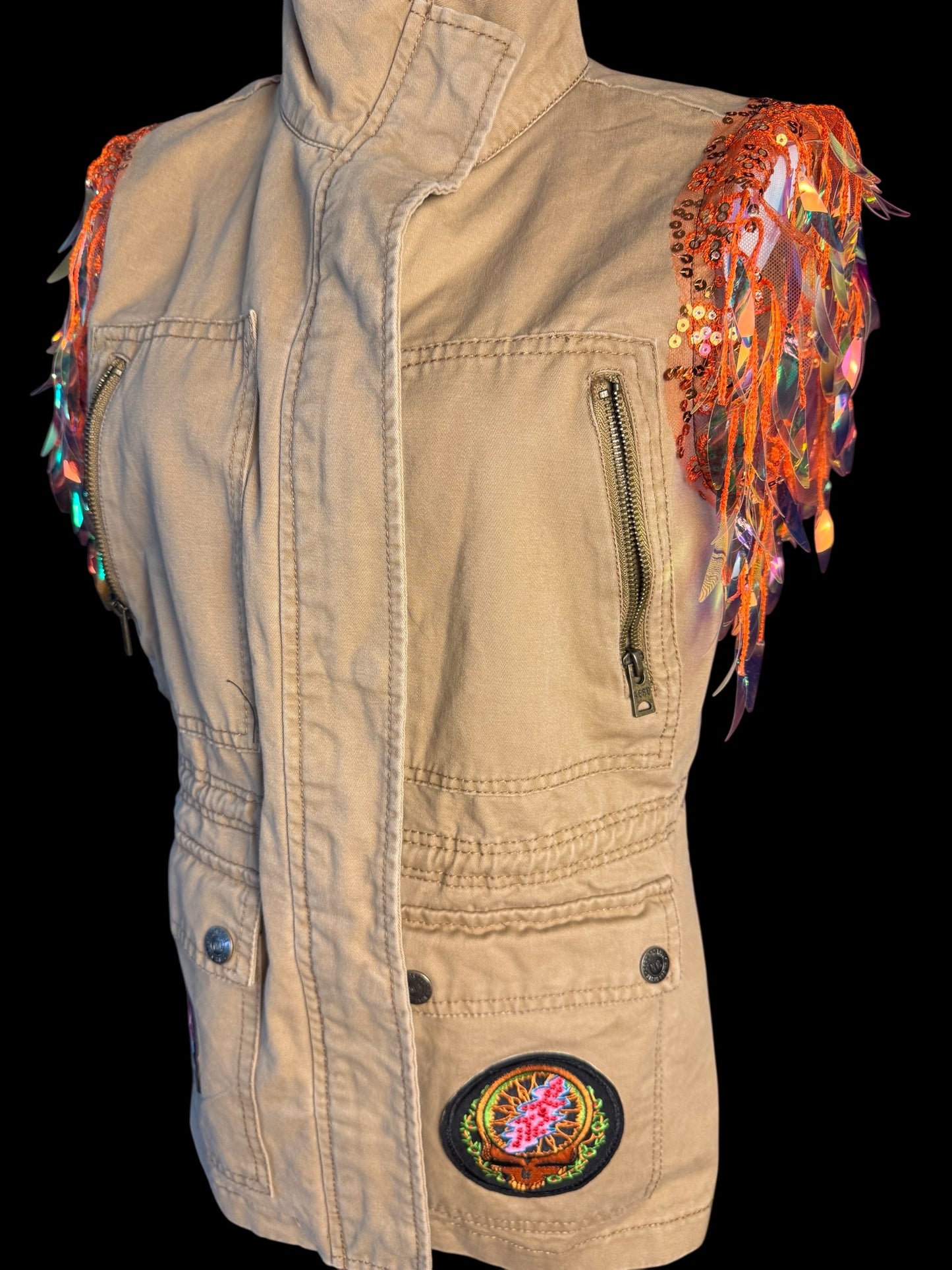 Grateful Dead Women’s Size Medium Sparkle Vest