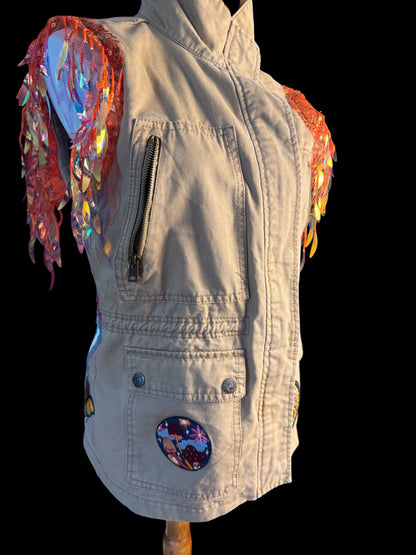 Grateful Dead Women’s Size Medium Sparkle Vest