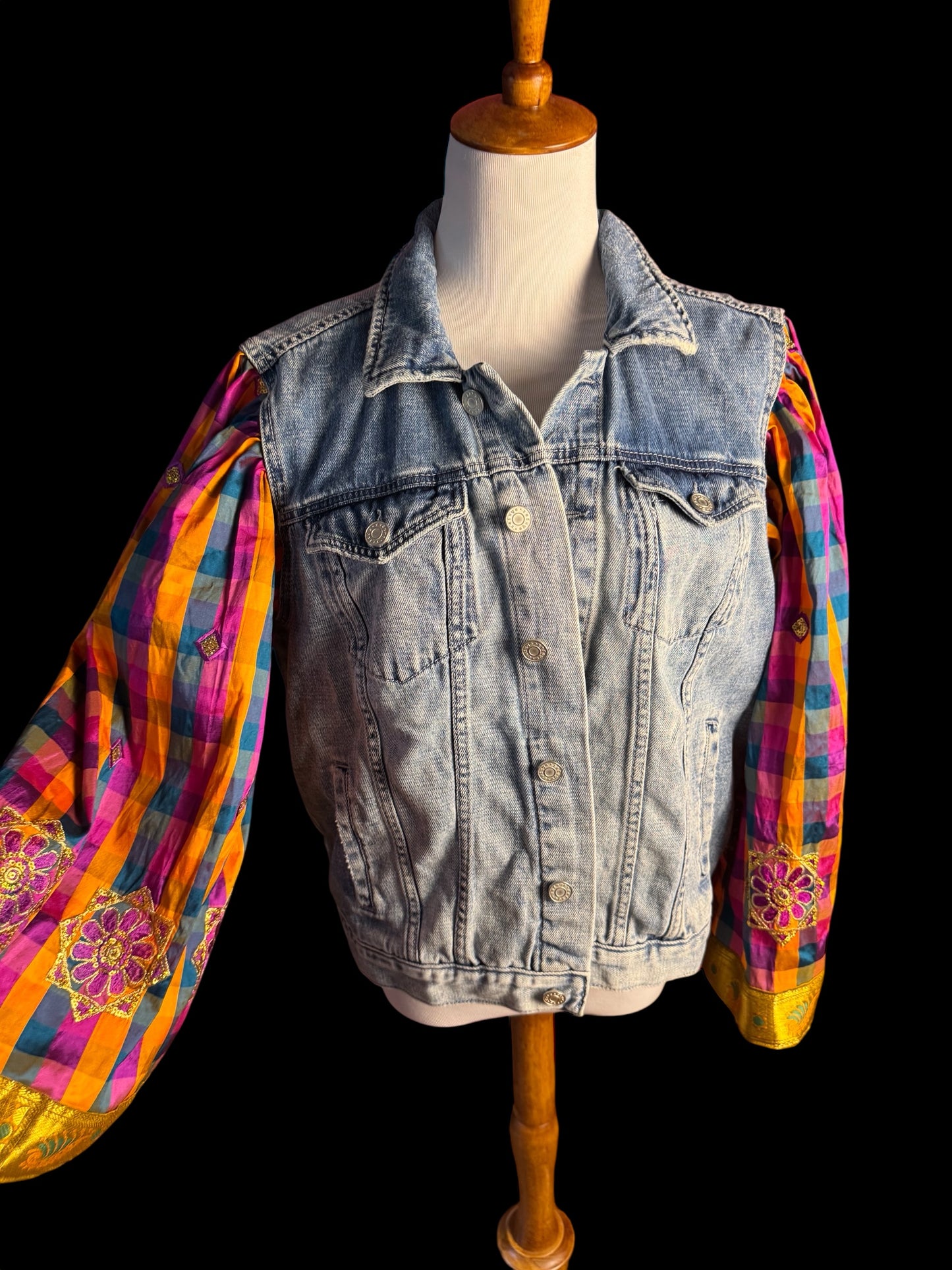 Phish Denim Patchwork Jacket Women’s Size Medium