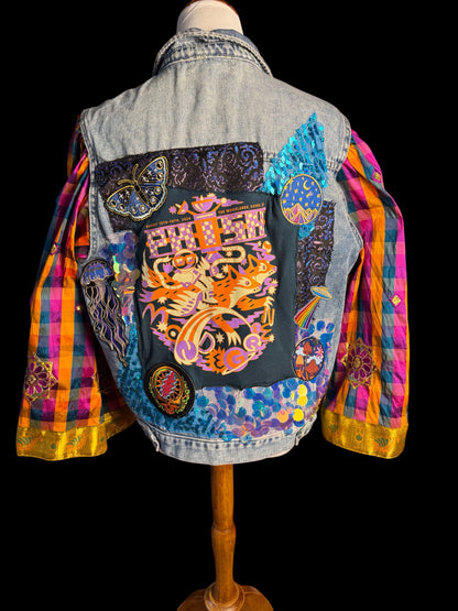 Phish Denim Patchwork Jacket Women’s Size Medium